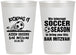 Personalized Bar Mitzvah 12 oz Frosted Cups - 13th Birthday Soccer | 110009
