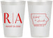 Personalized Wedding 12 oz Frosted Cups - Iowa | 114