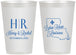 Personalized Wedding 12 oz Frosted Cups - Louisiana | 117