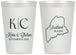 Personalized Wedding 12 oz Frosted Cups - Maine | 118
