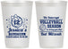 Personalized Bat Mitzvah 12 oz Frosted Cups - 12th Birthday Volleyball | 120016