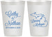 Personalized Wedding 12 oz Frosted Cups - Michigan | 121