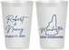 Personalized Wedding 12 oz Frosted Cups - New Hampshire | 128