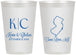 Personalized Wedding 12 oz Frosted Cups - New Jersey | 129
