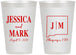 Personalized Wedding 12 oz Frosted Cups - New Mexico | 130