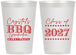 Personalized Graduation 12 oz Frosted Cups - Class Of 2027 Bbq | 130005