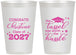 Personalized Graduation 12 oz Frosted Cups - Class Of 2027 Tassel Hassel | 130013