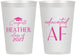 Personalized Graduation 12 oz Frosted Cups - Class Of 2027 Educated Af | 130019