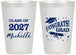 Personalized Graduation 12 oz Frosted Cups - Class Of 2027 Congrats | 130027
