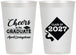 Personalized Graduation 12 oz Frosted Cups - Class Of 2027 Tassel Hassel | 130033