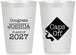 Personalized Graduation 12 oz Frosted Cups - Class Of 2027 Caps Off | 130045