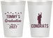 Personalized Graduation 12 oz Frosted Cups - Class Of 2027 Congrats | 130046
