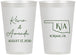 Personalized Wedding 12 oz Frosted Cups - Oklahoma | 135