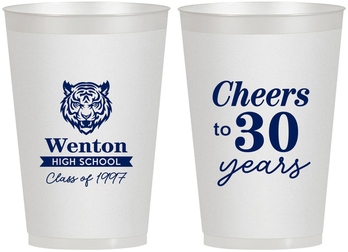 Personalized Class Reunion 12 oz Frosted Cups - Class Of 1997 30 Year | 140002
