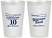 Personalized Class Reunion 12 oz Frosted Cups - Class Of 2017 10 Year | 140010