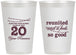 Personalized Class Reunion 12 oz Frosted Cups - Class Of 2007 20 Year | 140011