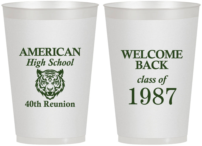 Personalized Class Reunion 12 oz Frosted Cups - Class Of 1987 40 Year | 140013