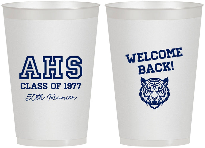 Personalized Class Reunion 12 oz Frosted Cups - Class Of 1977 50 Year | 140014