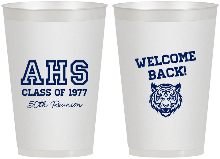 Personalized Class Reunion 12 oz Frosted Cups - Class Of 1977 50 Year | 140014