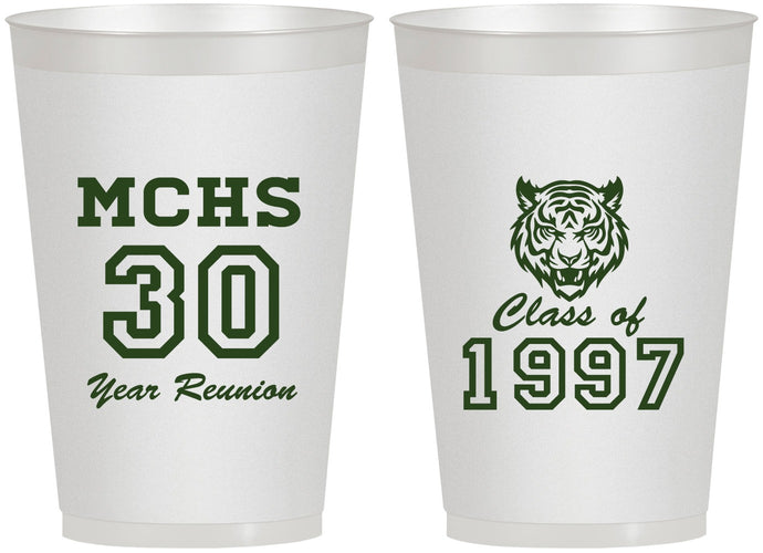 Personalized Class Reunion 12 oz Frosted Cups - Class Of 1997 30 Year | 140017