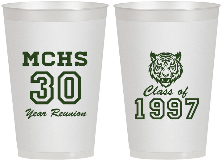 Personalized Class Reunion 12 oz Frosted Cups - Class Of 1997 30 Year | 140017