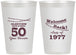 Personalized Class Reunion 12 oz Frosted Cups - Class Of 1977 50 Year | 140019