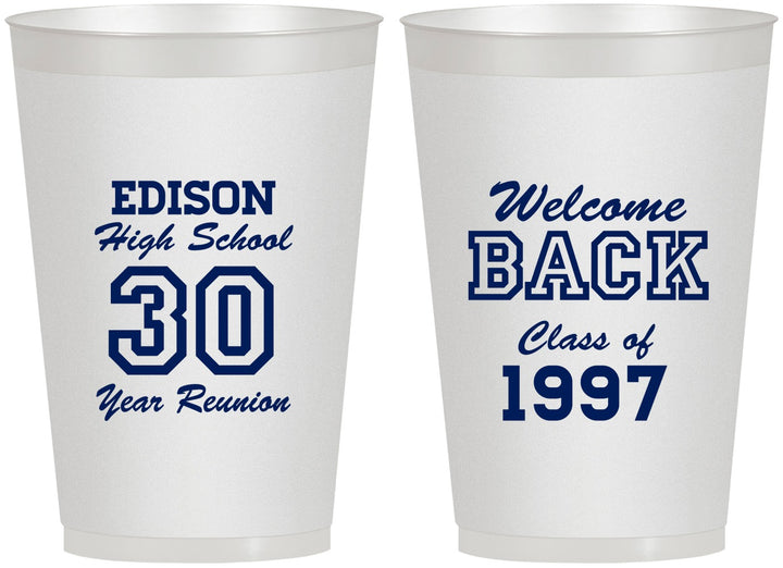 Personalized Class Reunion 12 oz Frosted Cups - Class Of 1997 30 Year | 140022