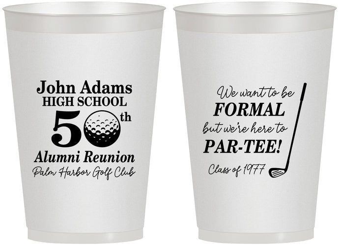 Personalized Class Reunion 12 oz Frosted Cups - Class Of 1977 50 Year | 140024