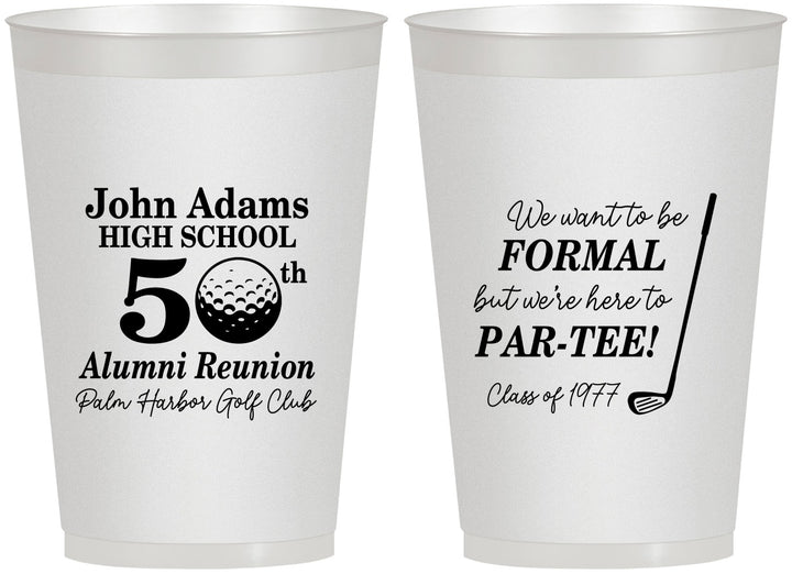 Personalized Class Reunion 12 oz Frosted Cups - Class Of 1977 50 Year | 140024