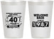Personalized Class Reunion 12 oz Frosted Cups - Class Of 1987 40 Year | 140028