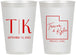 Personalized Wedding 12 oz Frosted Cups - Utah | 143