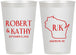 Personalized Wedding 12 oz Frosted Cups - Wisconsin | 148