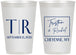 Personalized Wedding 12 oz Frosted Cups - Wyoming | 149