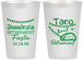Personalized Retirement 12 oz Frosted Cups - Taco Bout A Retirement | 150002