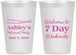 Personalized Retirement 12 oz Frosted Cups - 7 Day Weekends | 150004