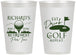 Personalized Retirement 12 oz Frosted Cups - Eat Drink Golf Repeat | 150006