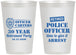 Personalized Retirement 12 oz Frosted Cups - Police Officer | 150010