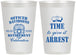 Personalized Retirement 12 oz Frosted Cups - Police Officer | 150014