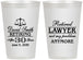 Personalized Retirement 12 oz Frosted Cups - Lawyer | 150025