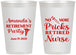 Personalized Retirement 12 oz Frosted Cups - Nurse | 150027