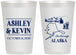 Personalized Wedding 12 oz Frosted Cups - Alaska | 151