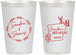 Personalized Wedding 12 oz Frosted Cups - Arkansas | 153