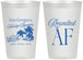 Personalized Family Reunion 12 oz Frosted Cups - Beach Reunited Af | 160012