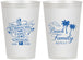 Personalized Family Reunion 12 oz Frosted Cups - Beach Family Repeat | 160014