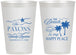 Personalized Family Reunion 12 oz Frosted Cups - Beach Is My Happy Place | 160016