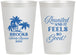 Personalized Family Reunion 12 oz Frosted Cups - Beach Reunited | 160017