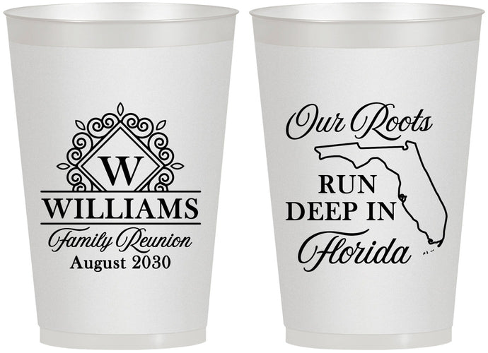 Personalized Family Reunion 12 oz Frosted Cups - Florida | 160057