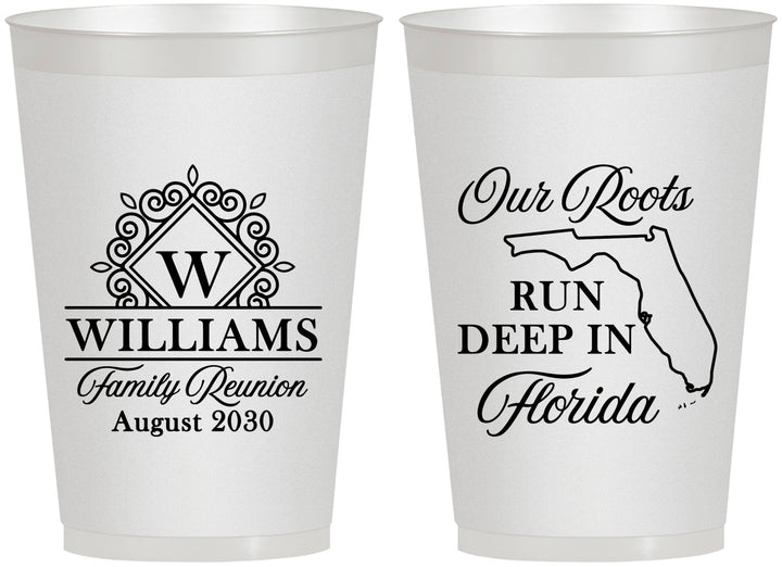 Personalized Family Reunion 12 oz Frosted Cups - Florida | 160057