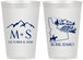 Personalized Wedding 12 oz Frosted Cups - Idaho | 161