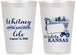 Personalized Wedding 12 oz Frosted Cups - Kansas | 165